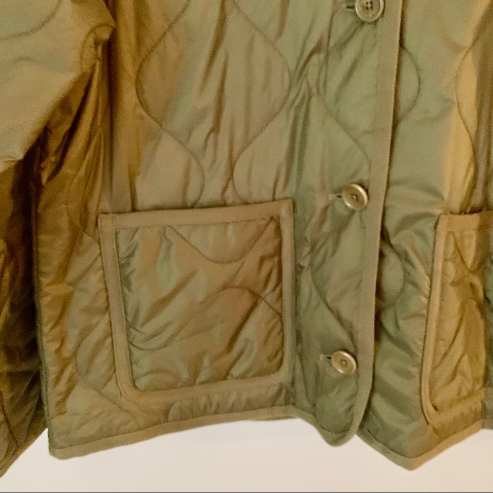 Madewell Quilted Liner Jacket in Vintage Moss - Picture 3 of 8